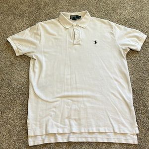 Polo by Ralph Lauren. White, size large.